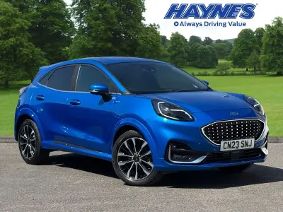 Begagnad Ford Puma ST-Line 2023 Blå SUV