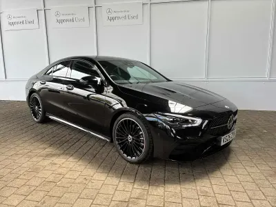Used Mercedes CLA200 AMG Line Premium Plus 163 HP (119 kW) 2025 Black Coupe