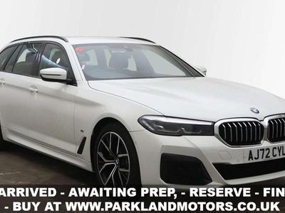 White Used 2022 BMW 520 M Sport Estate | £27,995 (Fair price)