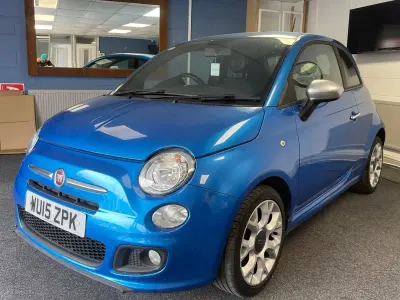 Used Fiat 500 S 69 HP (50 kW) 2015 Blue Hatchback