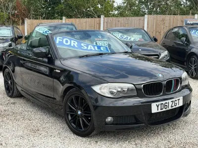 Used BMW 120 Cabriolet M Sport 2011 Black Cabriolet