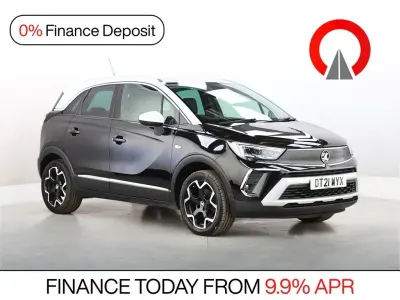 Used Vauxhall Crossland Ultimate 130 HP (95 kW) 2021 Black SUV