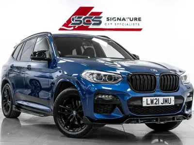 Used BMW X3 M Sport 184 HP (135 kW) 2021 Blue SUV