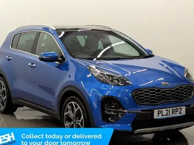 Used Kia Sportage GT-Line S 136 HP (100 kW) 2021 Blue SUV