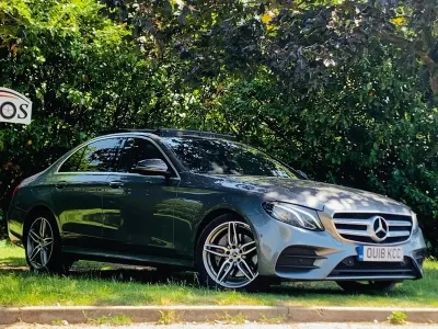 Used Mercedes E220 AMG Line Premium 194 HP (142 kW) 2018 Grey Sedan