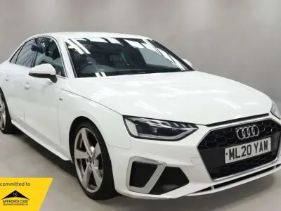 Used Audi A4 S-Line 150 HP (110 kW) 2020 White Sedan
