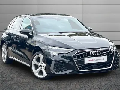 Used Audi A3 Sportback e-tron S-Line 201 HP (147 kW) 2024 Mythos black Hatchback