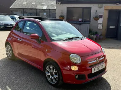 Used Fiat 500C S 69 HP (50 kW) 2015 Red Cabriolet