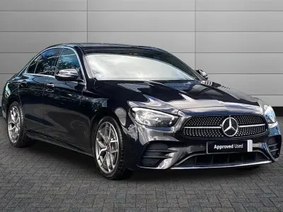 Used Mercedes E200 AMG Line Premium 200 HP (147 kW) 2023 Obsidian black Sedan