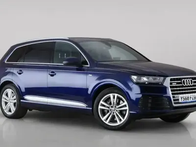 Used Audi Q7 S-Line 286 HP (210 kW) 2018 Blue SUV