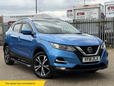 Used Nissan Qashqai N-Connecta 115 HP (84 kW) 2018 Blue SUV