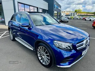 Begagnad Mercedes GLC220 AMG Line Premium 2017 Blå Kombi