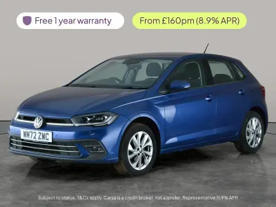 Used VW Polo Style 95 HP (69 kW) 2023 Blue Hatchback