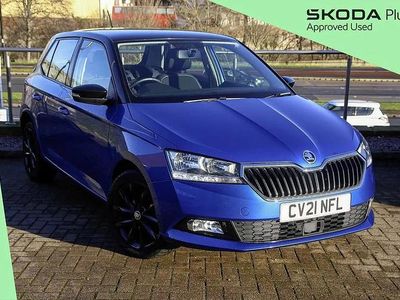 Race blue metallic black magic pearl effect Used 2021 Skoda Fabia Colour Edition Hatchback | £10,995 (Fair price)