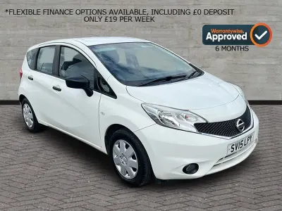 Used Nissan Note Visia 90 HP (66 kW) 2015 White Hatchback