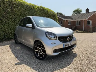 Used Smart ForFour Electric Drive Prime 17 kW (24 HP) 2018 Silver Hatchback