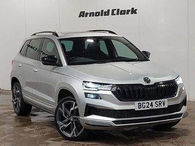 Used Skoda Karoq SportLine 150 HP (110 kW) 2024 Silver SUV