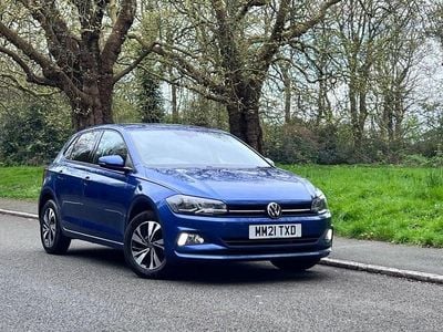 Used VW Polo Match 95 HP (69 kW) 2021 Blue Hatchback