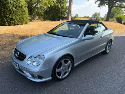 Used Mercedes CLK200 2009 Silver Cabriolet