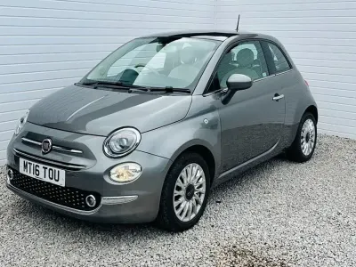 Second-hand Fiat 500 Lounge 69 CP (50 kW) 2016 Gri Hatchback