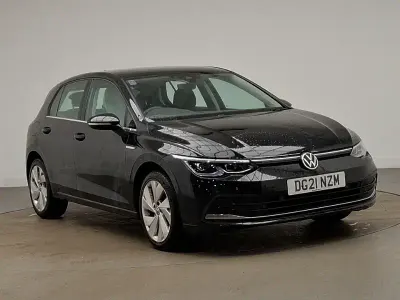 Used VW Golf VIII Style 130 HP (95 kW) 2021 Black Hatchback