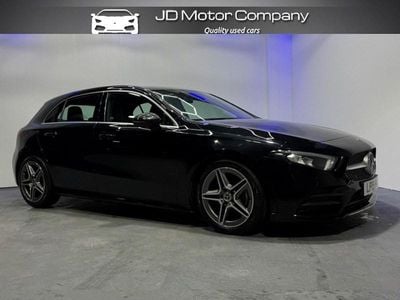 Used Mercedes A180 AMG line 136 HP (100 kW) 2019 Black Hatchback
