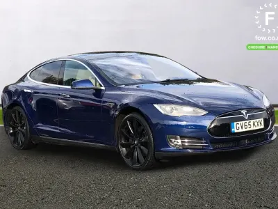 Used Tesla Model S 278 kW (378 HP) 2016 Blue Hatchback