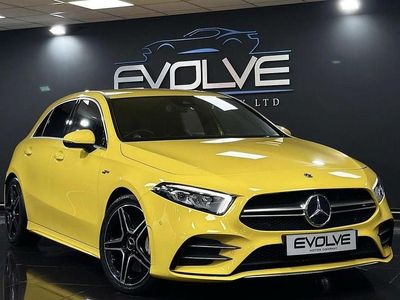 Yellow Used 2021 Mercedes A35 AMG Executive Hatchback | £24,495 (Good price)