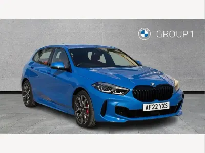 Used BMW 128 Shadowline 265 HP (194 kW) 2022 Blue Hatchback