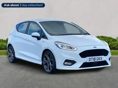 Used Ford Fiesta ST-Line 100 HP (73 kW) 2018 White Hatchback