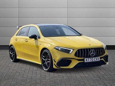 Used Mercedes A45 AMG 421 HP (309 kW) 2021 Yellow Hatchback