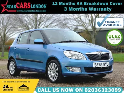Used Skoda Fabia Elegance 105 HP (77 kW) 2014 Blue Hatchback