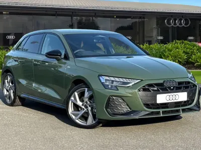 New Audi A3 Sportback Black Edition 2026 Green Hatchback