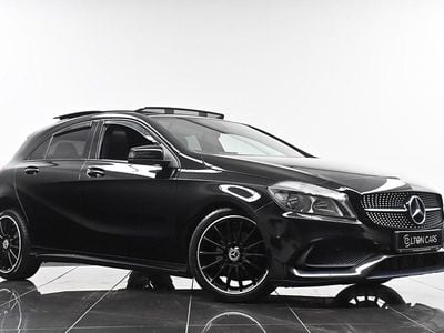 Used Mercedes A200 AMG line 156 HP (114 kW) 2017 Black Hatchback