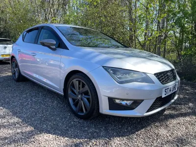 Usata Seat Leon FR 184 CV (135 kW) 2014 Argento Utilitaria
