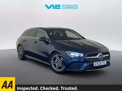 Used Mercedes CLA200 AMG line 163 HP (119 kW) 2022 Blue Estate