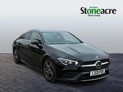 Used Mercedes CLA200 AMG line 161 HP (118 kW) 2021 Black Coupe
