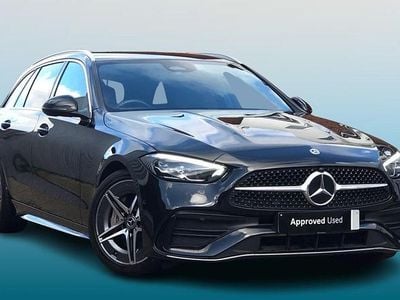 Used Mercedes C300 AMG line 265 HP (194 kW) 2022 Black Estate