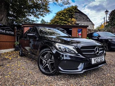 Black Used 2017 Mercedes C250 AMG Line Premium Estate | £14,650 (Fair price)