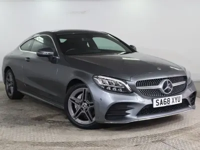 Used Mercedes C180 AMG line 2018 Grey Coupe