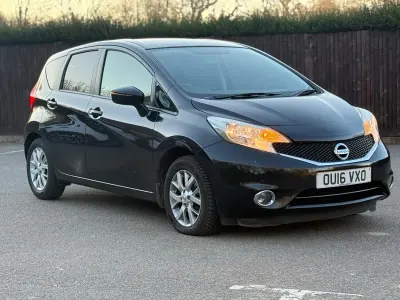 Used Nissan Note Acenta 90 HP (66 kW) 2016 Black Hatchback
