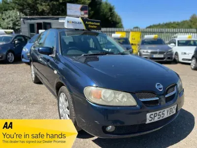Used Nissan Almera 98 HP (72 kW) 2005 Blue Hatchback