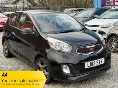 Second-hand Kia Picanto 84 CP (61 kW) 2012 Negru Hatchback