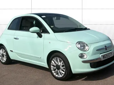 Used Fiat 500 Lounge 69 HP (50 kW) 2015 Green Hatchback
