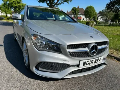 Used Mercedes CLA180 AMG line 122 HP (89 kW) 2018 Silver Sedan