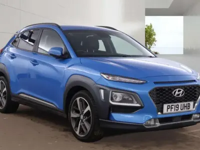 Second-hand Hyundai Kona Premium 177 CP (130 kW) 2019 Albastru SUV