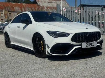 Used Mercedes CLA45 AMG AMG 421 HP (309 kW) 2023 White Coupe