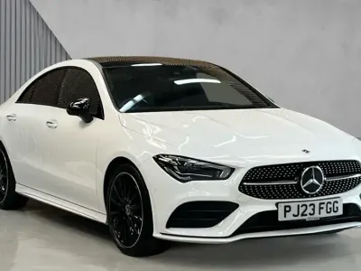 Used Mercedes CLA200 AMG Line Premium Plus 163 HP (119 kW) 2023 White Coupe