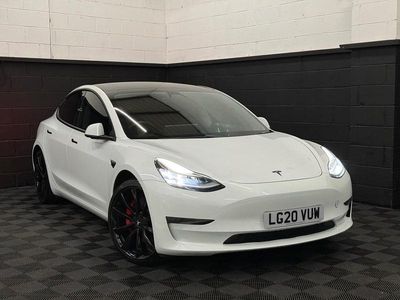 Used Tesla Model 3 Performance 330 kW (449 HP) 2020 White Sedan