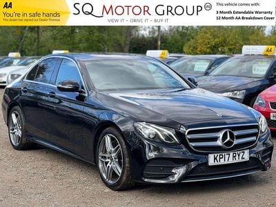 Begagnad Mercedes E220 AMG line 194 HK (142 kW) 2017 Svart Sedan